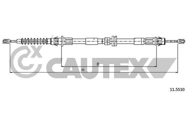 Cautex 761402 Cable Pull, parking brake 761402: Buy near me in Poland at 2407.PL - Good price!