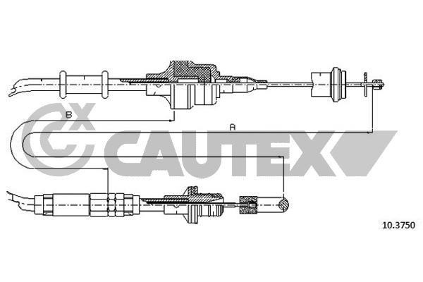 Cautex 762539 Тросовий привод, привод зчеплення 762539: Приваблива ціна - Купити у Польщі на 2407.PL!