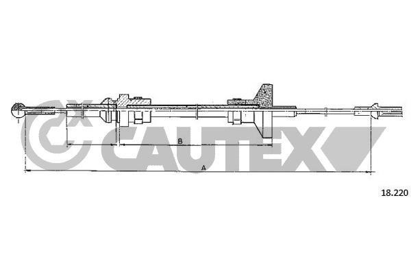 Cautex 763191 Cable Pull, clutch control 763191: Buy near me at 2407.PL in Poland at an Affordable price!