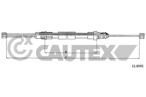 Cautex 025700 Cable Pull, parking brake 025700: Buy near me in Poland at 2407.PL - Good price!