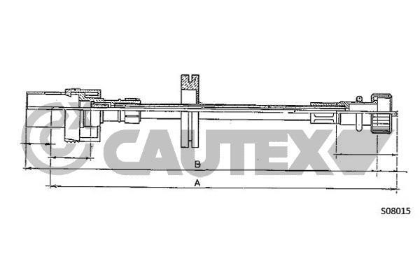 Cautex 085210 Cable speedmeter 085210: Buy near me in Poland at 2407.PL - Good price!