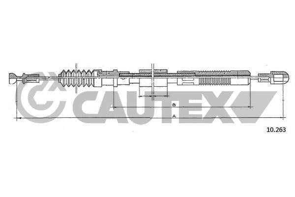 Cautex 761895 Cable Pull, clutch control 761895: Buy near me in Poland at 2407.PL - Good price!