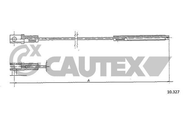 Cautex 762915 Cable Pull, clutch control 762915: Buy near me in Poland at 2407.PL - Good price!