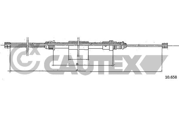 Cautex 762359 Cable Pull, parking brake 762359: Buy near me in Poland at 2407.PL - Good price!