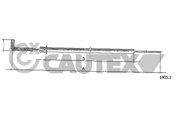 Cautex 761213 Cable, starter 761213: Buy near me in Poland at 2407.PL - Good price!
