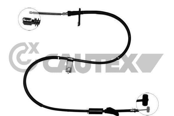 Cautex 489045 Parking brake cable left 489045: Buy near me in Poland at 2407.PL - Good price!