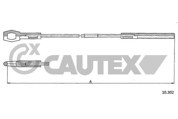 Cautex 762911 Cable Pull, clutch control 762911: Buy near me in Poland at 2407.PL - Good price!