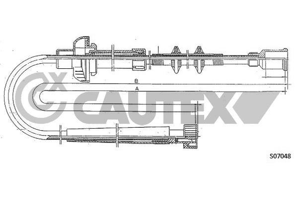 Cautex 760940 Tacho Shaft 760940: Buy near me in Poland at 2407.PL - Good price!