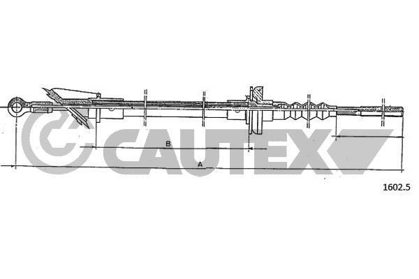 Cautex 760769 Cable Pull, clutch control 760769: Buy near me in Poland at 2407.PL - Good price!
