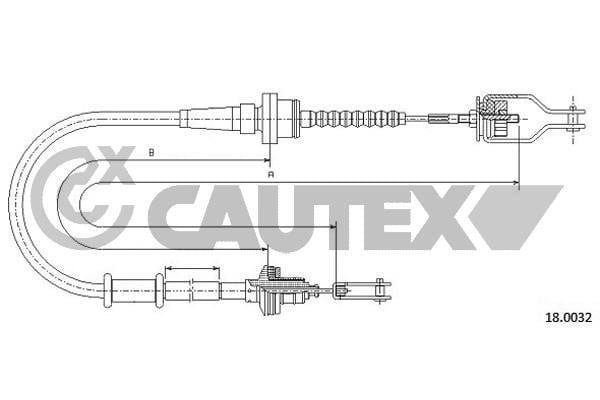 Cautex 761825 Тросовий привод, привод зчеплення 761825: Приваблива ціна - Купити у Польщі на 2407.PL!