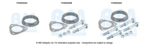 BM Catalysts FK80560 Mounting Kit, catalytic converter FK80560: Buy near me at 2407.PL in Poland at an Affordable price!