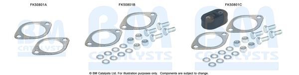 BM Catalysts FK50801 Mounting kit for exhaust system FK50801: Buy near me in Poland at 2407.PL - Good price!
