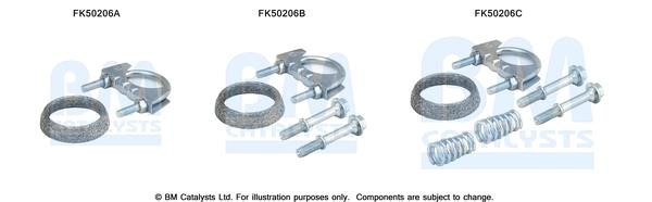 BM Catalysts FK50206 Montagesatz für Auspuffanlagenhalter FK50206: Kaufen Sie zu einem guten Preis in Polen bei 2407.PL!