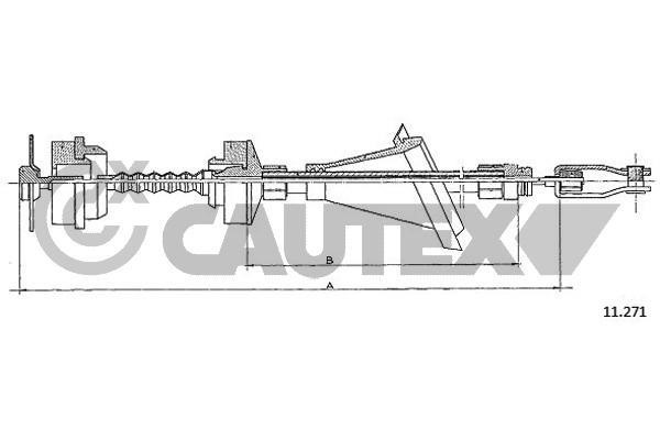 Cautex 762092 Cable Pull, clutch control 762092: Buy near me in Poland at 2407.PL - Good price!