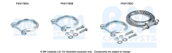 BM Catalysts FK91785 Mounting Kit, catalytic converter FK91785: Buy near me at 2407.PL in Poland at an Affordable price!