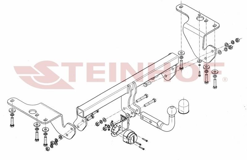 Steinhof T-128 Hak holowniczy T128: Dobra cena w Polsce na 2407.PL - Kup Teraz!