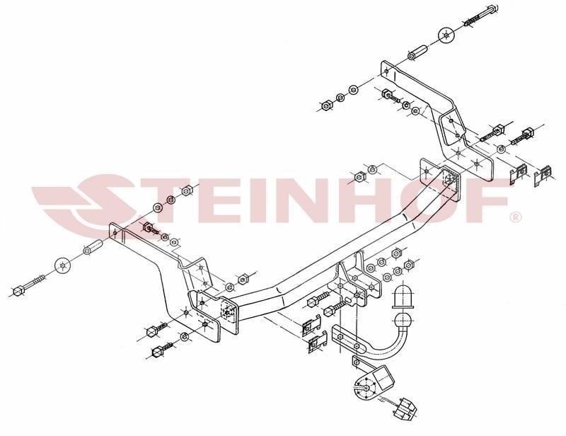 Steinhof R-077 Tow bar R077: Buy near me at 2407.PL in Poland at an Affordable price!