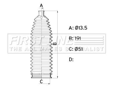 First line FSG3461 Steering rod boot FSG3461: Buy near me in Poland at 2407.PL - Good price!