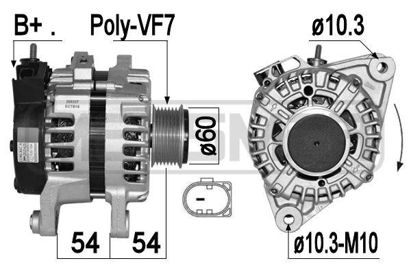 Era 209337 Alternator 209337: Buy near me at 2407.PL in Poland at an Affordable price!
