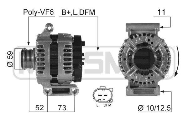 Era 210421A Alternator 210421A: Dobra cena w Polsce na 2407.PL - Kup Teraz!