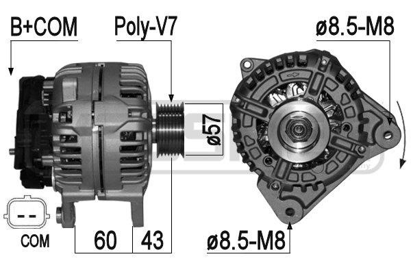 Era 209097A Alternator 209097A: Dobra cena w Polsce na 2407.PL - Kup Teraz!