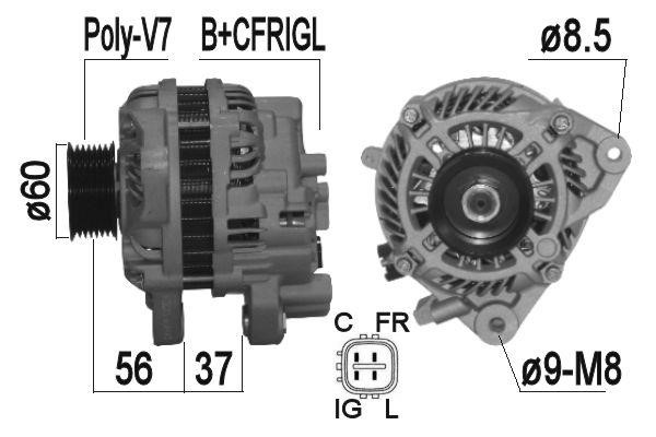 Era 209368A Alternator 209368A: Buy near me at 2407.PL in Poland at an Affordable price!