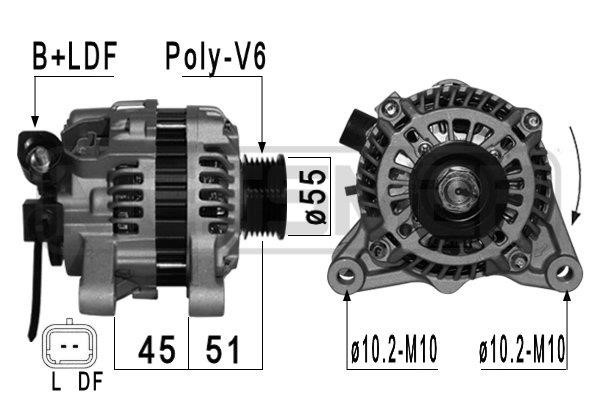 Era 210926A Alternator 210926A: Buy near me at 2407.PL in Poland at an Affordable price!