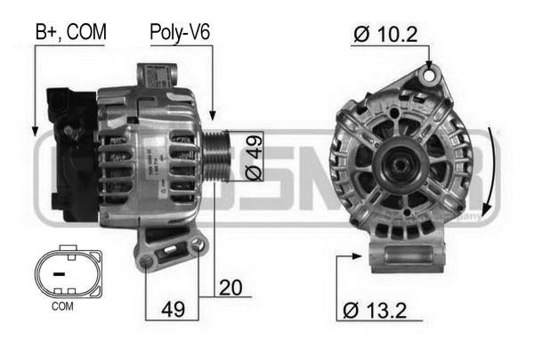 Era 210430A Alternator 210430A: Dobra cena w Polsce na 2407.PL - Kup Teraz!