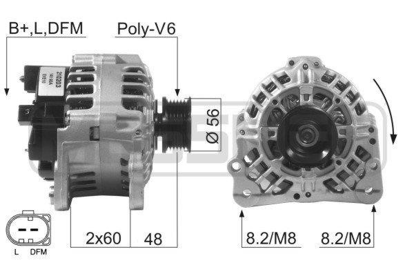 Era 210203A Alternator 210203A: Buy near me at 2407.PL in Poland at an Affordable price!