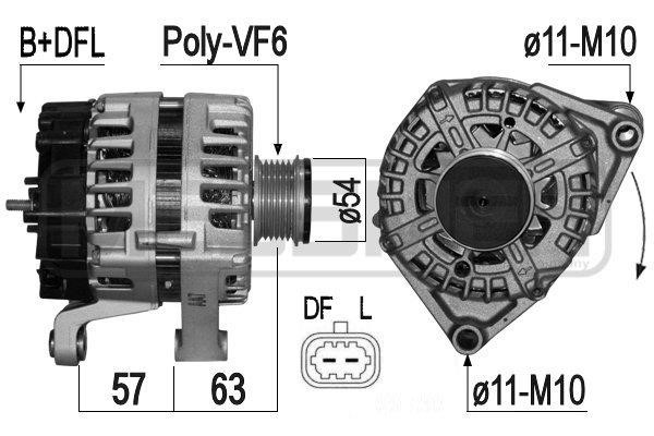 Era 209244 Alternator 209244: Buy near me at 2407.PL in Poland at an Affordable price!