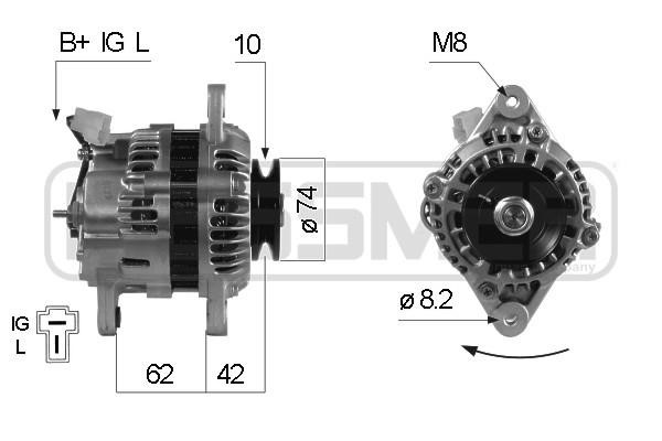 Era 210107A Alternator 210107A: Buy near me at 2407.PL in Poland at an Affordable price!