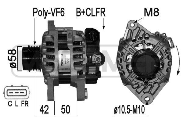 Era 209023 Alternator 209023: Buy near me at 2407.PL in Poland at an Affordable price!
