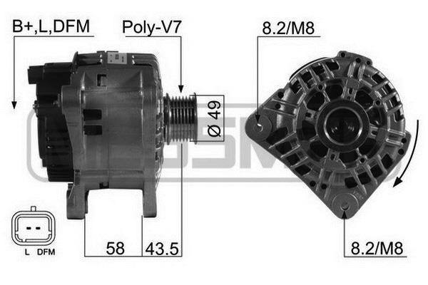 Era 210566A Alternator 210566A: Buy near me in Poland at 2407.PL - Good price!
