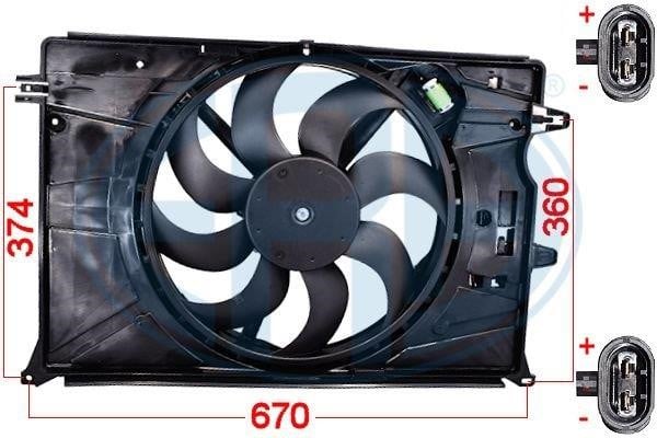 Era 352134 Engine cooling fan assembly 352134: Buy near me in Poland at 2407.PL - Good price!