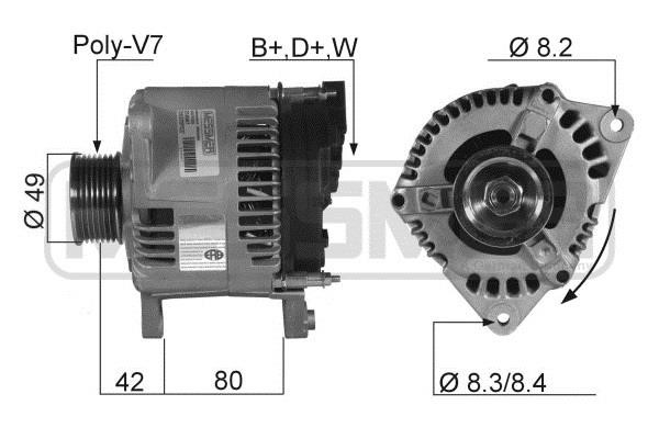 Era 210067A Alternator 210067A: Dobra cena w Polsce na 2407.PL - Kup Teraz!