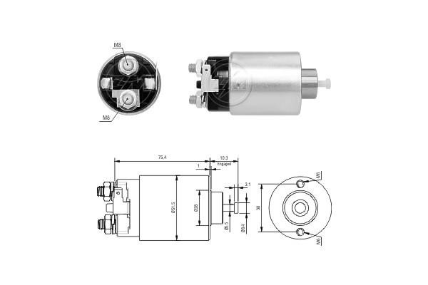 Era 7698 Solenoid switch, starter 7698: Buy near me at 2407.PL in Poland at an Affordable price!
