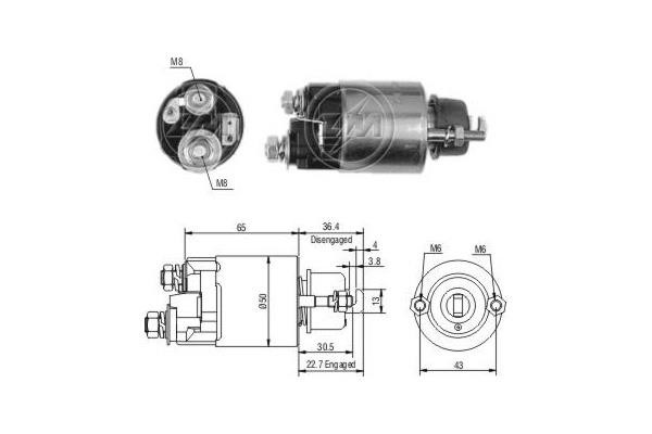 Era 702 Solenoid switch, starter 702: Buy near me at 2407.PL in Poland at an Affordable price!