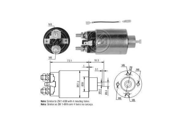 Era 2699 Solenoid switch, starter 2699: Buy near me at 2407.PL in Poland at an Affordable price!