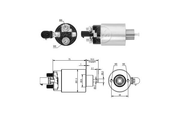 Era 6695 Solenoid switch, starter 6695: Buy near me at 2407.PL in Poland at an Affordable price!
