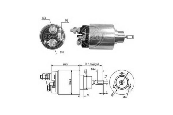 Era 1479 Solenoid switch, starter 1479: Buy near me at 2407.PL in Poland at an Affordable price!