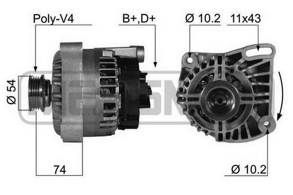 Era 210405A Alternator 210405A: Buy near me at 2407.PL in Poland at an Affordable price!