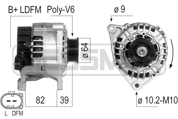 Era 210200A Alternator 210200A: Dobra cena w Polsce na 2407.PL - Kup Teraz!