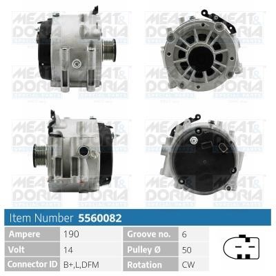 Meat&Doria 5560082 Alternator 5560082: Buy near me at 2407.PL in Poland at an Affordable price!