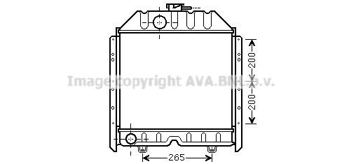 AVA FT2382 Radiator, engine cooling FT2382: Buy near me in Poland at 2407.PL - Good price!