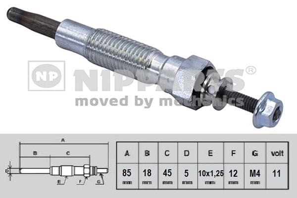 Nipparts N5715021 Glow plug N5715021: Buy near me in Poland at 2407.PL - Good price!