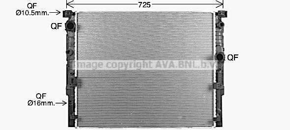 AVA BW2623 Radiator, engine cooling BW2623: Buy near me in Poland at 2407.PL - Good price!