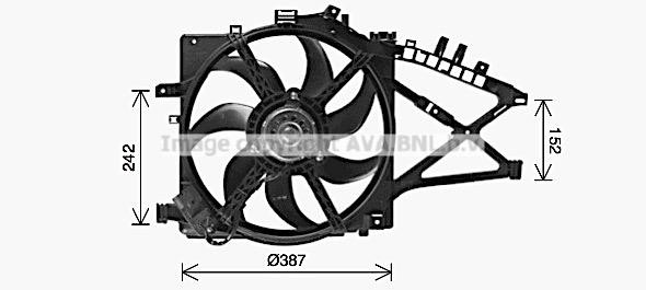 AVA OL7741 Hub, engine cooling fan wheel OL7741: Buy near me in Poland at 2407.PL - Good price!