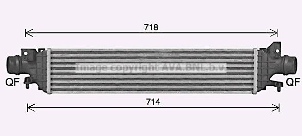 AVA CT4074 Intercooler, charger CT4074: Buy near me in Poland at 2407.PL - Good price!