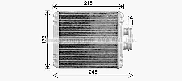 AVA VN6434 Heat Exchanger, interior heating VN6434: Buy near me in Poland at 2407.PL - Good price!