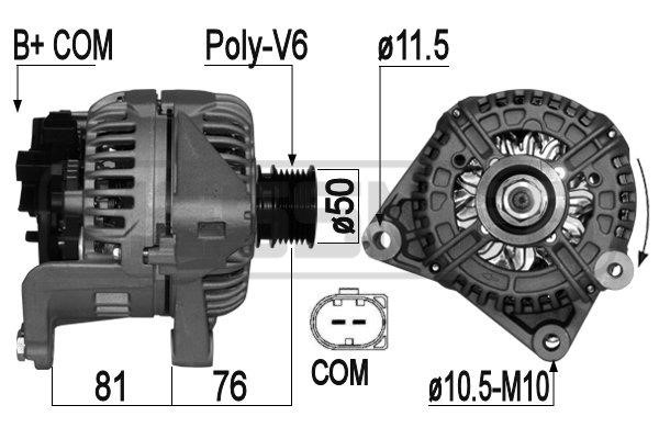 Era 209070A Alternator 209070A: Buy near me at 2407.PL in Poland at an Affordable price!
